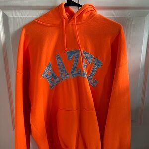 Hazel Boutique- discontinued bright orange cloud hoodie